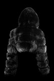 CROPPED HOODED FOX FUR