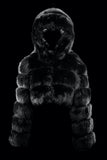 CROPPED HOODED FOX FUR