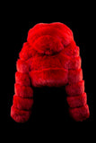 CROPPED HOODED FOX FUR