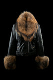 FUR LEATHER JACKET